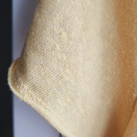 PST Los Angeles V neck Tees Short Sleeve Shirt Top Yellow size L - Picture 4 of 7